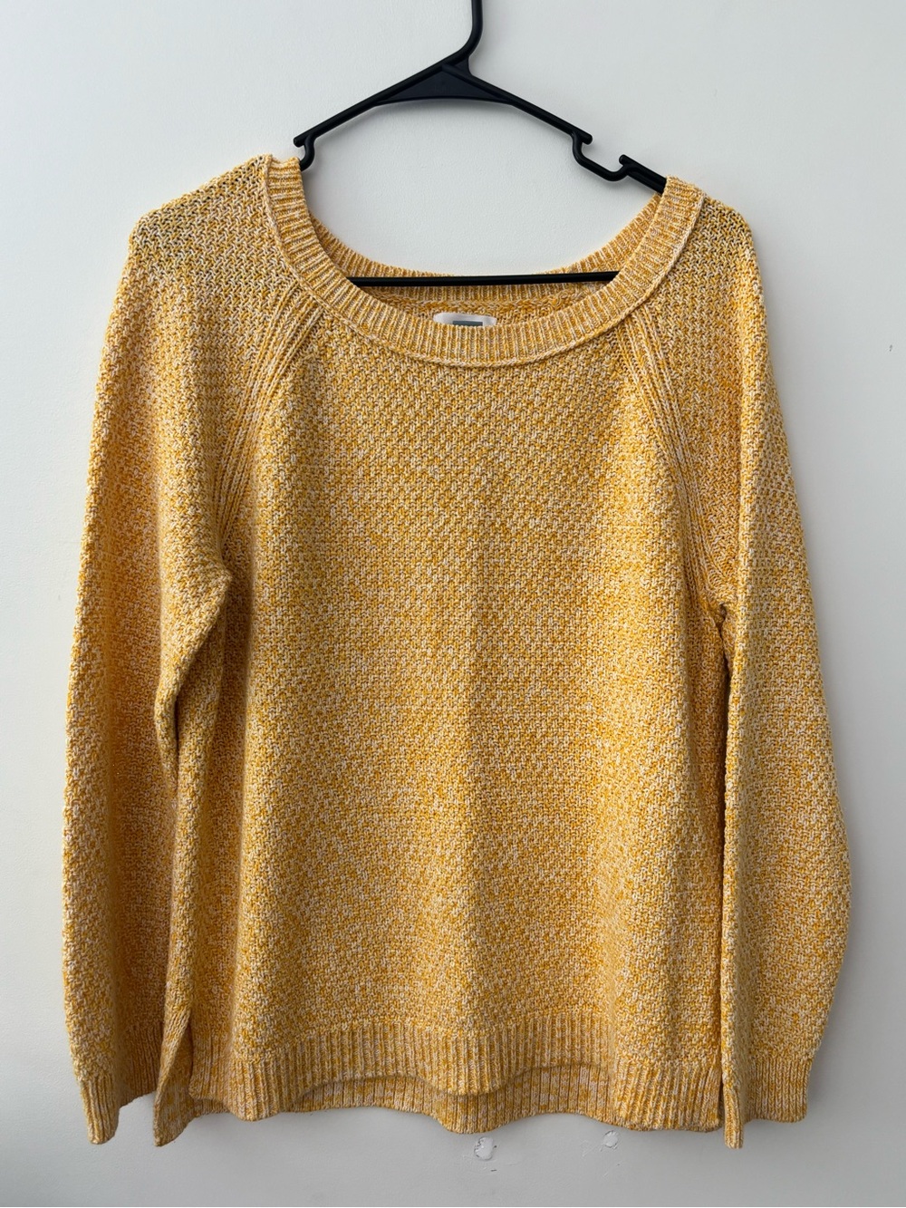 Old Navy Marled Mustard Crewneck Sweater